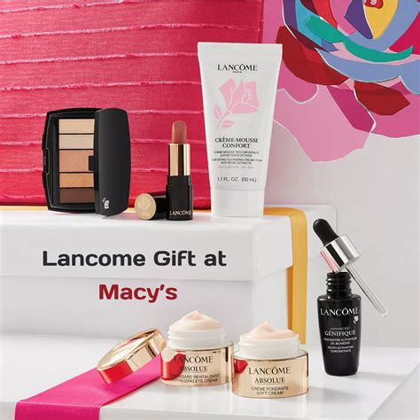 lancome at macy's|macy's lancome gift with purchase.